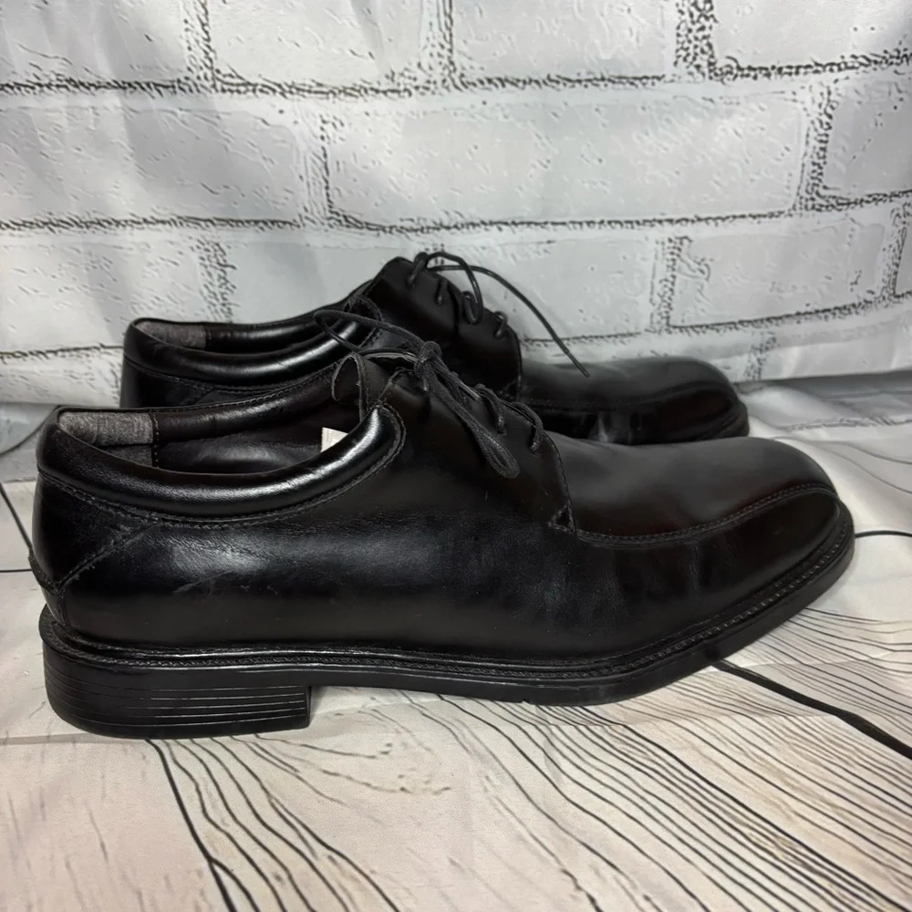 Nunn Bush Comfort Gel Hayden Men's Oxford Dress Black Leather Sz 13